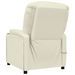 Fauteuil de massage blanc crème similicuir - Photo n°5