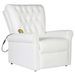 Fauteuil de massage Blanc Similicuir - Photo n°1