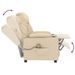 Fauteuil de massage Crème Tissu - Photo n°6