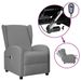 Fauteuil de massage électrique à oreilles Gris Similicuir - Photo n°1