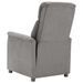 Fauteuil de massage électrique Gris clair Similicuir daim - Photo n°4