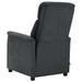 Fauteuil de massage électrique Gris foncé Similicuir daim - Photo n°4