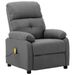 Fauteuil de massage Gris clair Tissu - Photo n°1