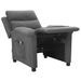 Fauteuil de massage Gris clair Tissu - Photo n°7