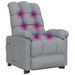 Fauteuil de massage Gris clair Tissu - Photo n°6