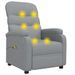 Fauteuil de massage Gris clair Tissu - Photo n°2