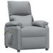 Fauteuil de massage Gris clair Tissu - Photo n°3