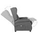 Fauteuil de massage Gris clair Tissu - Photo n°6