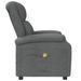 Fauteuil de massage Gris foncé Tissu - Photo n°5