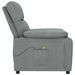 Fauteuil de massage Gris foncé Tissu - Photo n°4