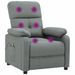 Fauteuil de massage Gris foncé Tissu - Photo n°6