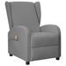 Fauteuil de massage Gris Similicuir - Photo n°1