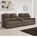 Fauteuil de massage inclinable 4 places et porte-gobelets Taupe - Photo n°1