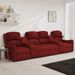 Fauteuil de massage inclinable 4 places porte-gobelets Bordeaux 3 - Photo n°1