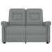 Fauteuil de massage inclinable à 2 places Gris Similicuir - Photo n°1