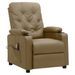 Fauteuil de massage inclinable Cappuccino Similicuir 12 - Photo n°1