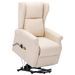 Fauteuil de massage inclinable Crème Tissu 11 - Photo n°1