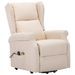 Fauteuil de massage inclinable Crème Tissu 11 - Photo n°3