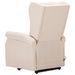 Fauteuil de massage inclinable Crème Tissu 11 - Photo n°6