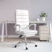 Fauteuil de massage inclinable de bureau Blanc Similicuir - Photo n°2