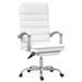 Fauteuil de massage inclinable de bureau Blanc Similicuir - Photo n°1