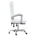 Fauteuil de massage inclinable de bureau Blanc Similicuir - Photo n°4