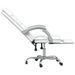 Fauteuil de massage inclinable de bureau Blanc Similicuir - Photo n°7