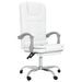 Fauteuil de massage inclinable de bureau Blanc Similicuir - Photo n°2