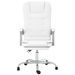 Fauteuil de massage inclinable de bureau Blanc Similicuir - Photo n°3