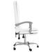 Fauteuil de massage inclinable de bureau Blanc Similicuir - Photo n°4