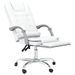 Fauteuil de massage inclinable de bureau Blanc Similicuir - Photo n°6