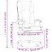 Fauteuil de massage inclinable de bureau Blanc Similicuir - Photo n°12