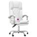 Fauteuil de massage inclinable de bureau Blanc Similicuir - Photo n°9