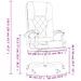 Fauteuil de massage inclinable de bureau Blanc Similicuir - Photo n°12