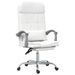 Fauteuil de massage inclinable de bureau Blanc Similicuir - Photo n°1