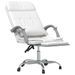 Fauteuil de massage inclinable de bureau Blanc Similicuir - Photo n°7