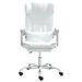 Fauteuil de massage inclinable de bureau Blanc Similicuir - Photo n°3