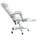 Fauteuil de massage inclinable de bureau Blanc Similicuir - Photo n°7