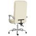 Fauteuil de massage inclinable de bureau Crème Similicuir - Photo n°5