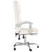 Fauteuil de massage inclinable de bureau Crème Similicuir - Photo n°4