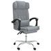 Fauteuil de massage inclinable de bureau Gris clair Tissu - Photo n°2