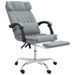 Fauteuil de massage inclinable de bureau Gris clair Tissu - Photo n°6