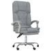 Fauteuil de massage inclinable de bureau Gris clair Tissu - Photo n°2