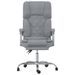 Fauteuil de massage inclinable de bureau Gris clair Tissu - Photo n°3