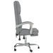 Fauteuil de massage inclinable de bureau Gris clair Tissu - Photo n°4