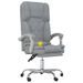 Fauteuil de massage inclinable de bureau Gris clair Tissu - Photo n°9