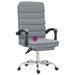 Fauteuil de massage inclinable de bureau Gris clair Tissu - Photo n°9