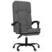 Fauteuil de massage inclinable de bureau Gris foncé Tissu - Photo n°2