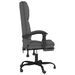 Fauteuil de massage inclinable de bureau Gris foncé Tissu - Photo n°4