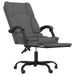 Fauteuil de massage inclinable de bureau Gris foncé Tissu - Photo n°6